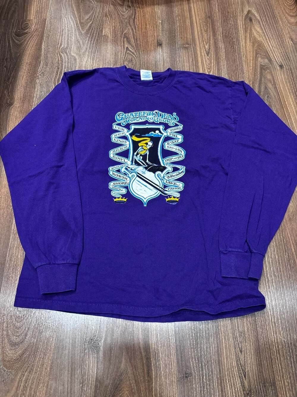 Vtg Grateful Dead Morning Glory Kings Beach Bowl Lake Tahoe Long Sleeve